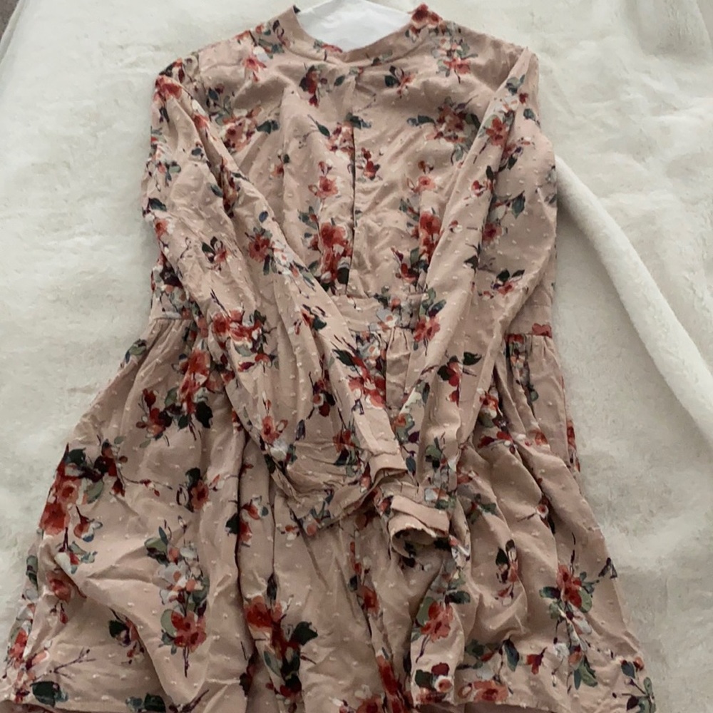 Floral Long Sleeve Romper